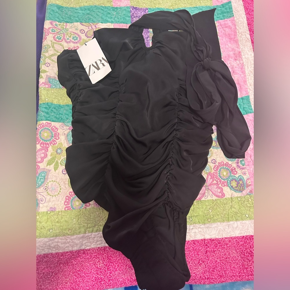 Black Zara body suite NWT